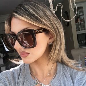 NEW GUCCI OVERSIZED SUNGLASSES